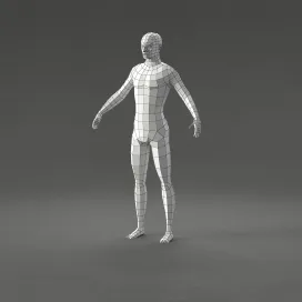 Man lowpoly apose